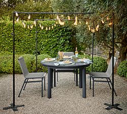 Outdoor Standing String Light Posts - Set of 2
