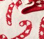 Candy Cane Jacquard Knit Throw
