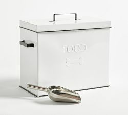Enamel Pet Food Storage Bins