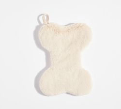 Faux Fur Alpaca Bone Pet Stocking