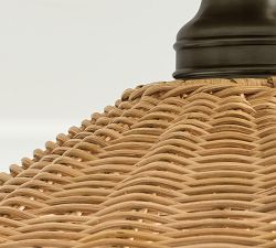 Flared Woven Flush Mount (18")