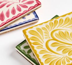 Puebla Porcelain Coasters - Mixed Set of 4