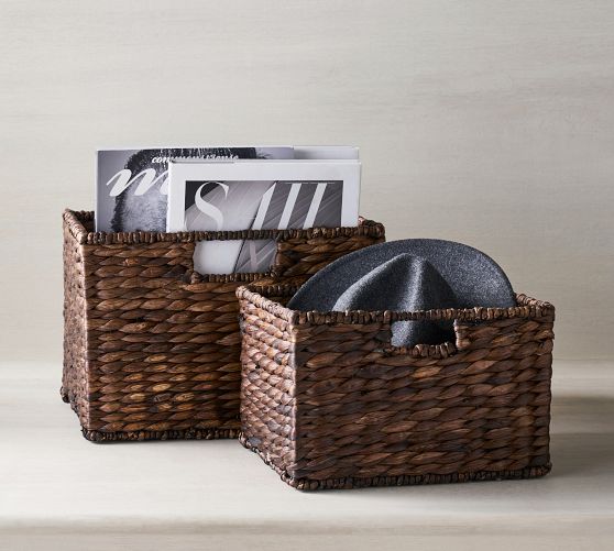 pottery barn tobacco basket Country Wood Set of 3 Elevate your home or office decor with this set of three Rectangular Lattice Tobacco Table Top Baskets Something(s) I am thinking about:
