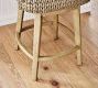 Seagrass Bucket Swivel Counter Stool