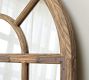 Barn Door Round Wall Mirror