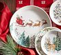 Christmas in the Country Stoneware Round Platter