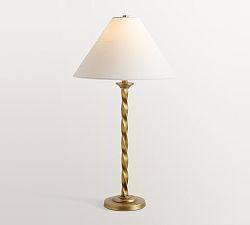 Harper Twisted Metal Table Lamp (24")