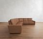 Larkspur Leather Power Reclining L-Shaped Wedge Sectional (142"-155")