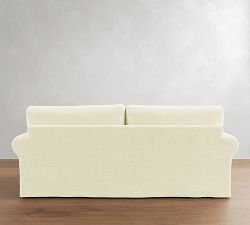 PB Comfort Modern Roll Arm Deep Seat Slipcovered Sofa (67"-122")