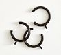 Slim Quiet-Glide C-Loop Curtain Rings - Set of 10