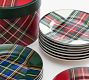 Stewart Plaid Appetizer Plates - Set of 12