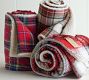 Stewart Plaid with Sherpa Back Throw