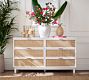Westly Cane 6-Drawer Dresser (60")
