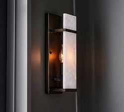 Windham Alabaster Tile Sconce (14'')