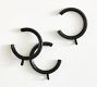 Slim Quiet-Glide C-Loop Curtain Rings - Set of 10