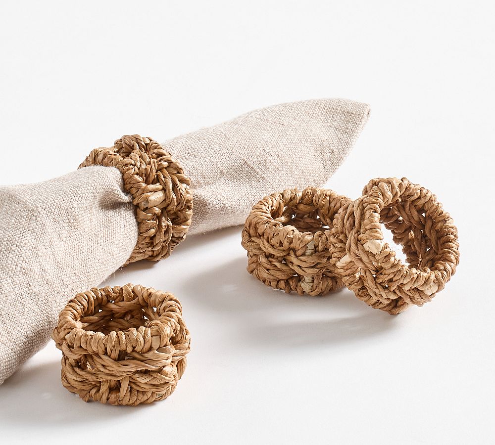 Capitola Woven Napkin Rings - Single - Natural