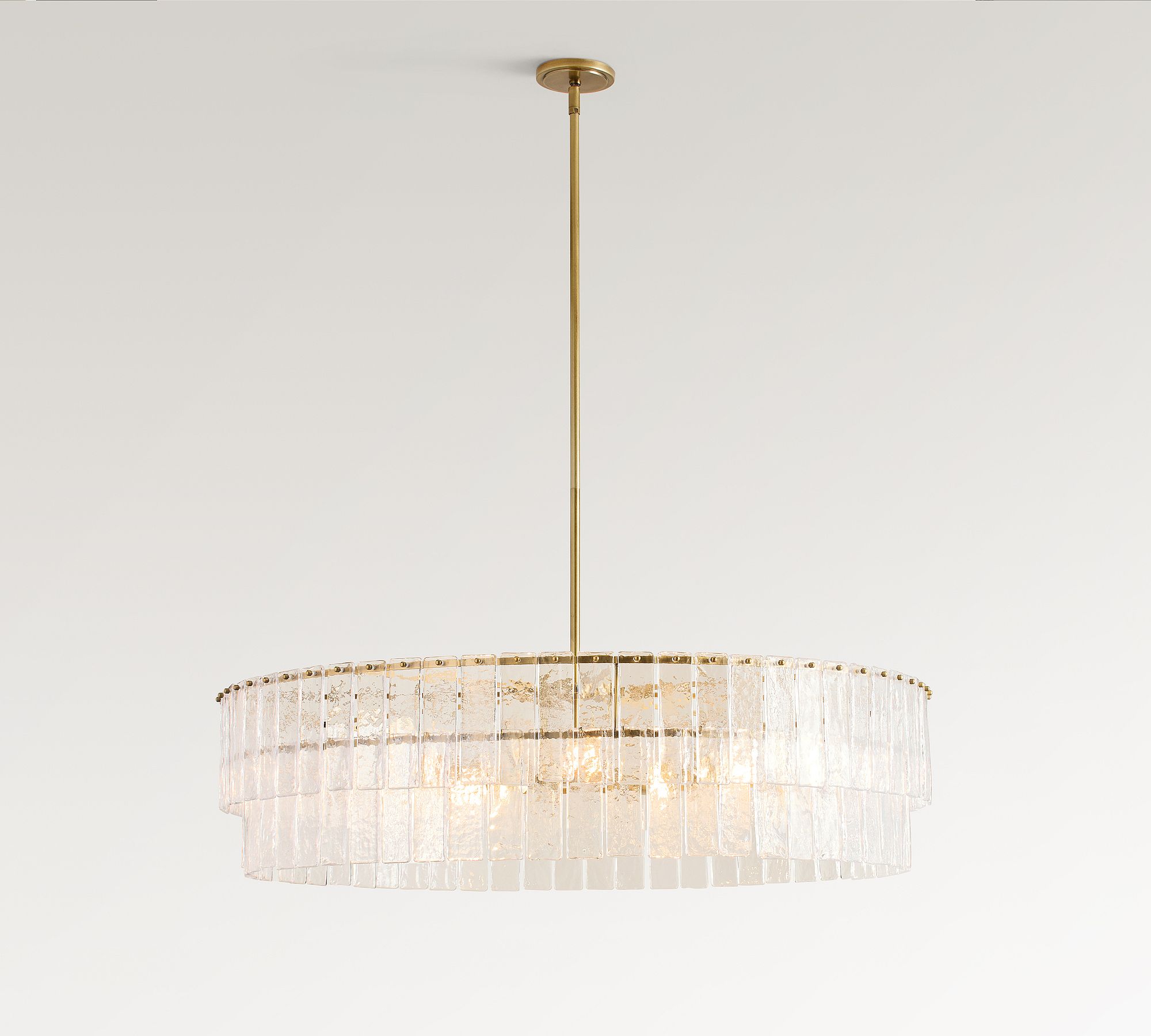 Avalon Cast Glass Round Chandelier (42")