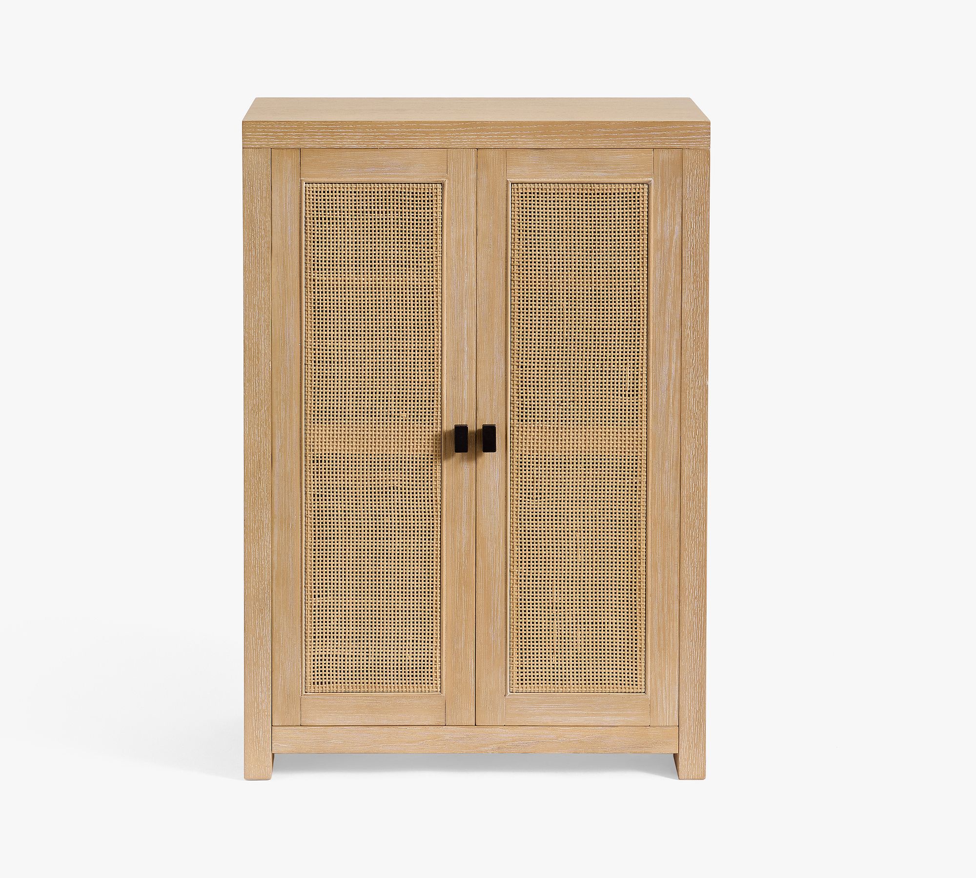 Modern Farmhouse Cane Entry Cabinet (25")