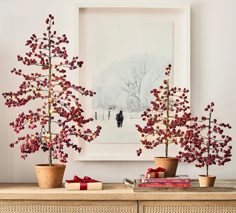 Winter Stallion Framed Print by Pottery Barn