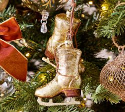 Gold Skates Ornament