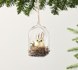 Owl's Nest Cloche Ornament