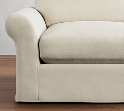 PB Comfort Modern Roll Arm Sectional Component Replacement Slipcovers
