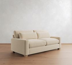 PB Comfort Modern Square Arm Deep Seat Sofa (62"&ndash;118")