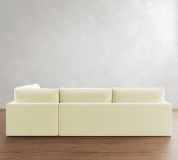 Westwood Slim Arm Deep Seat Slipcovered Return Bumper Sectional (119"-131")