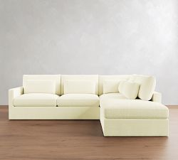 Westwood Slim Arm Deep Seat Slipcovered Return Bumper Sectional (119"-131")