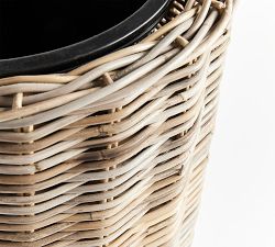 Diego Handwoven Rattan Planters - Thumbnail 4