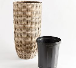 Diego Handwoven Rattan Planters