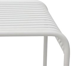 Kaylin Metal Rectangular Outdoor Table (28"w)
