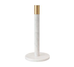 Modern Marble and Brass Paper Towel Holder