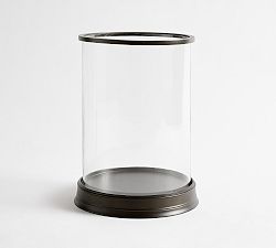 Open Box: Daphne Hurricane Candle Holder, Large - 15.25" H - Bronze