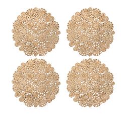 Open Box: Handwoven Shasta Daisy Placemat, Set of 4