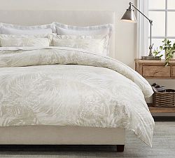 Open Box: Layla Palm Percale Duvet, Twin/Twin XL - Neutral