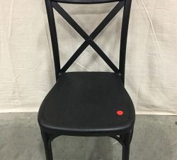 Open Box: Lucia X-Back Outdoor Dining Chair - Black