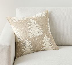Flurry Tree Embroidered Pillow