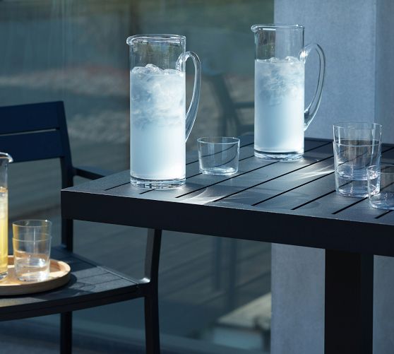 Hand Blown Glass Pitcher by Pottery Barn