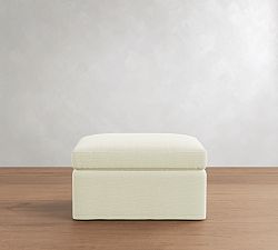 Reya Slipcovered Ottoman