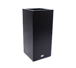 Open Box: All Weather Eco Pedestal Planter, Short - Black