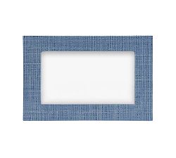 Open Box: Faux Grasscloth Frames, 4" X 6" - Heather Blue