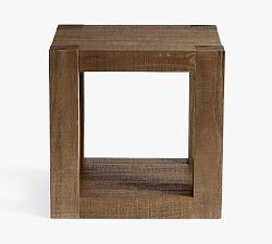 Open Box: Rockport Reclaimed Wood Side Table (24") - Cocoa Brown