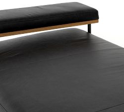 Trent Leather Chaise Lounge