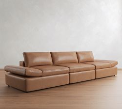 Dream Leather Adjustable Sofa (144")