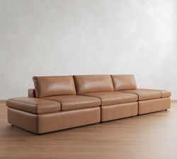 Dream Leather Adjustable Sofa (144")