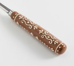 Gingerbread Stoneware Serving Utensils - Set of 2