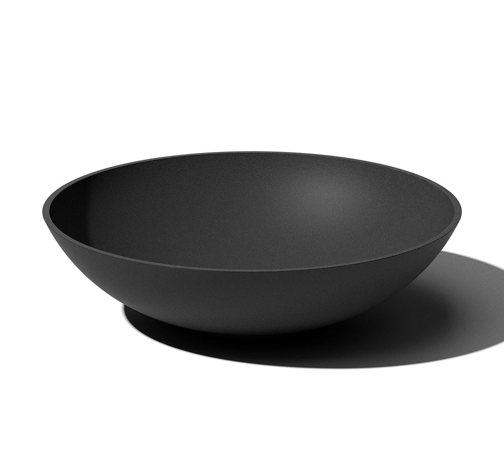 All Weather Eco Hevea Outdoor Bowl Planters - Black - 24"D x 6"H
