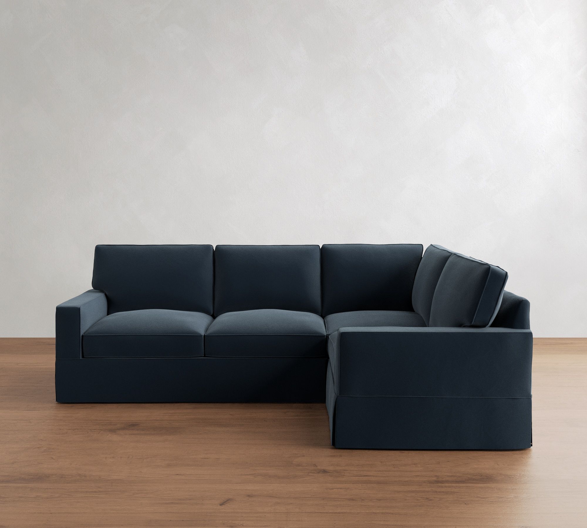 PB Comfort Square Arm Slipcovered 3-Piece Sectional (106") - thumbnail 10