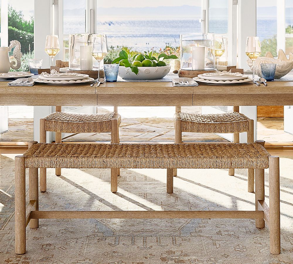 Bolinas Woven Bench (50") by Pottery Barn